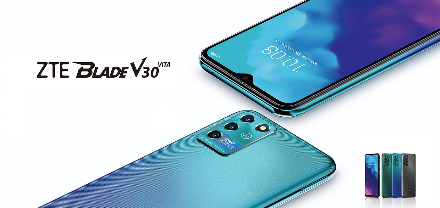 Купить Смартфон ZTE BLADE V30 Vita 4/128 GB Blue (Синий) по доступной цене  от ☆ 