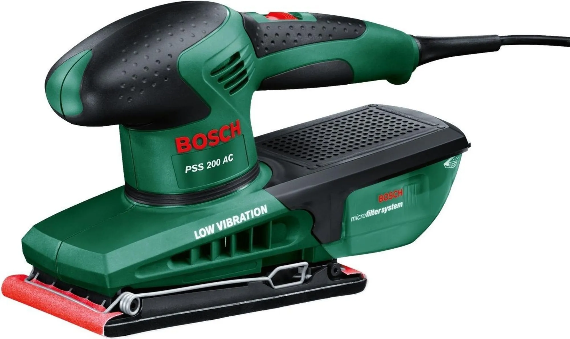 Шліфмашина вібраційна Bosch PSS 200 AC 200Вт платформа 93x230 24000кол•хв 1.6кг (0.603.340.100)
