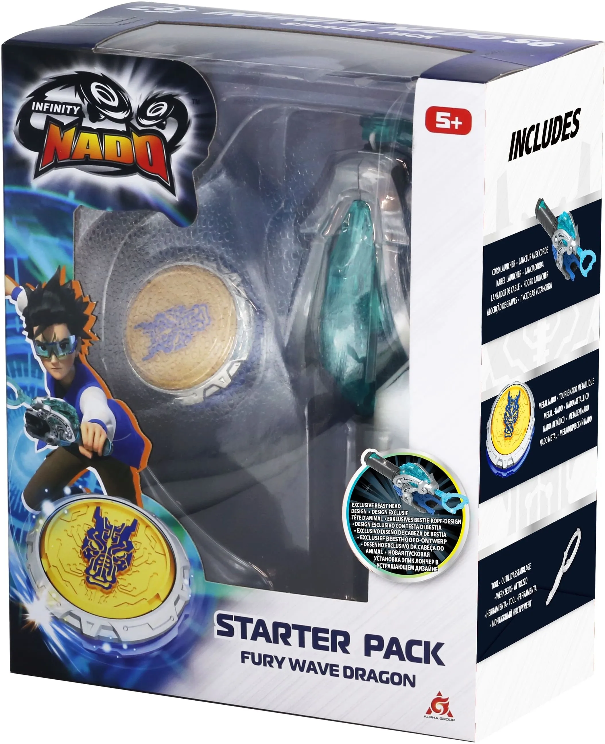 Дзиґа Infinity Nado VI Starter Pack Лютий Дракон (Fury Wave Dragon) (EU654111)