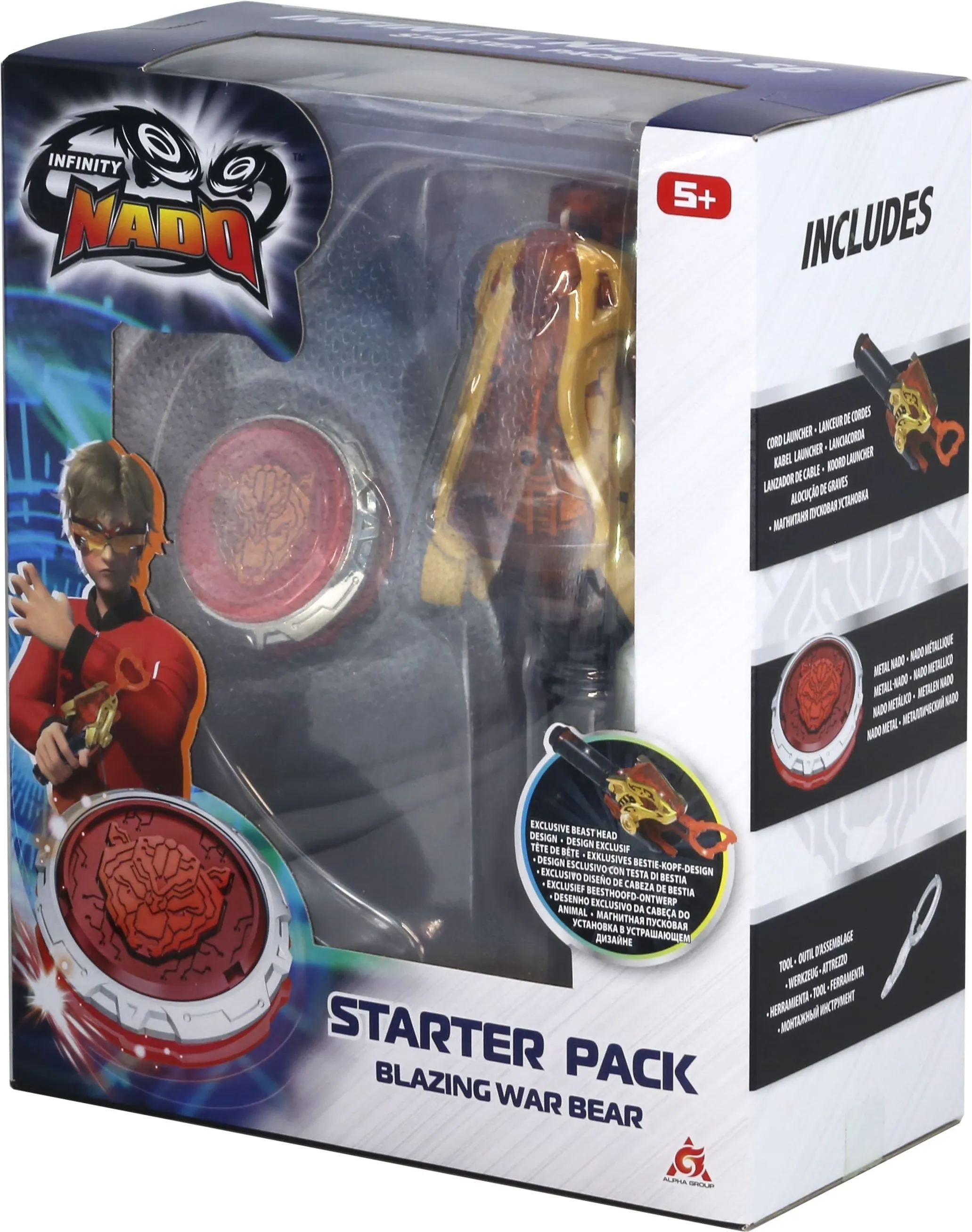Дзиґа Infinity Nado VI Starter Pack Палаючий Бойовий Ведмідь (Blazing War Bear) (EU654112)