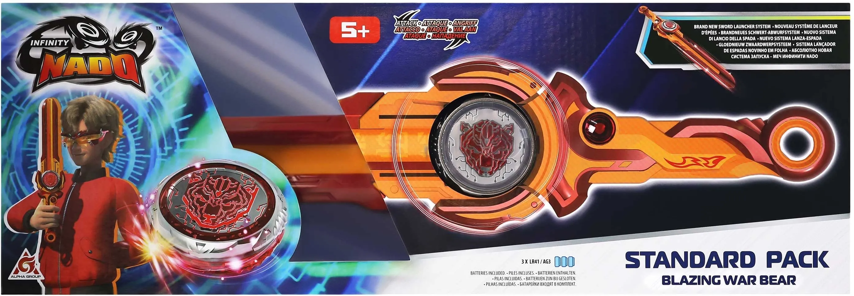 Дзиґа Infinity Nado VI Standard Pack Палаючий Бойовий Ведмідь (Blazing War Bear) (EU654122)