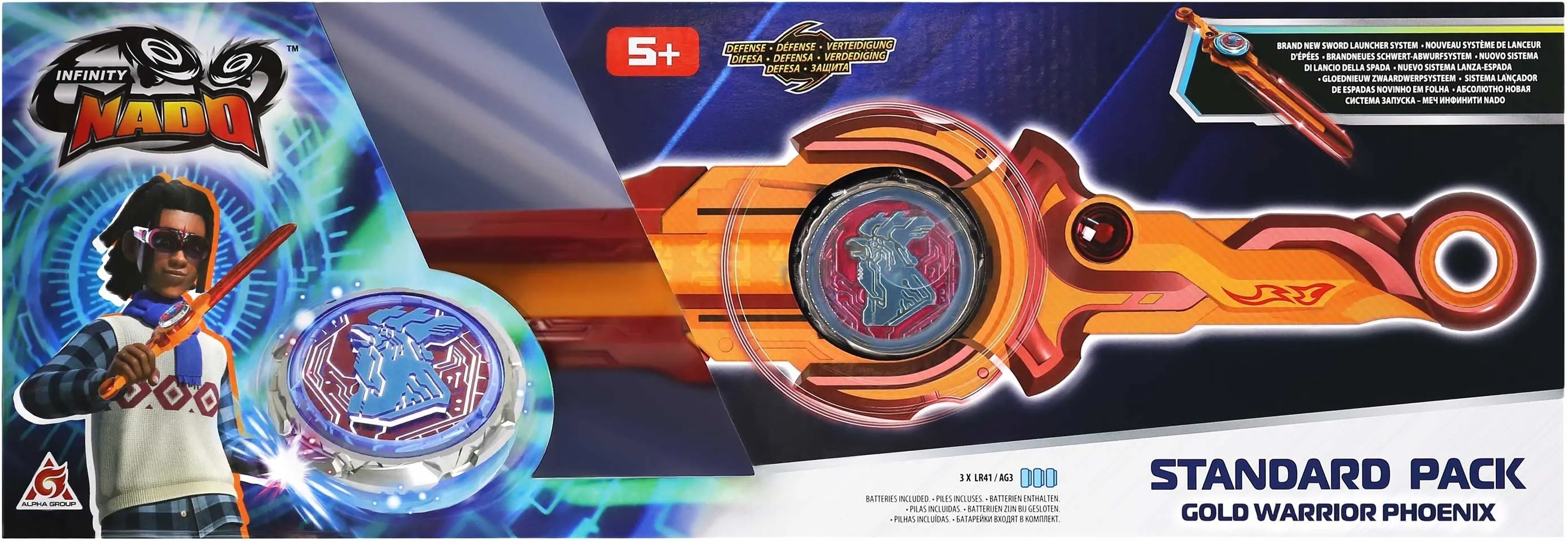 Дзиґа Infinity Nado VI Standard Pack Золотий Воїн Фенікс (Gold Warrior Phoenix) (EU654123)