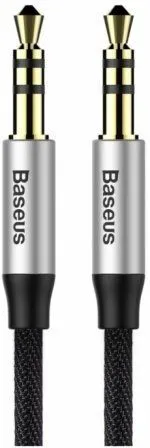 Аудіокабель Baseus Yiven AUX 3.5mm Audio Cable 1.5m Silver/Black (CAM30-CS1)