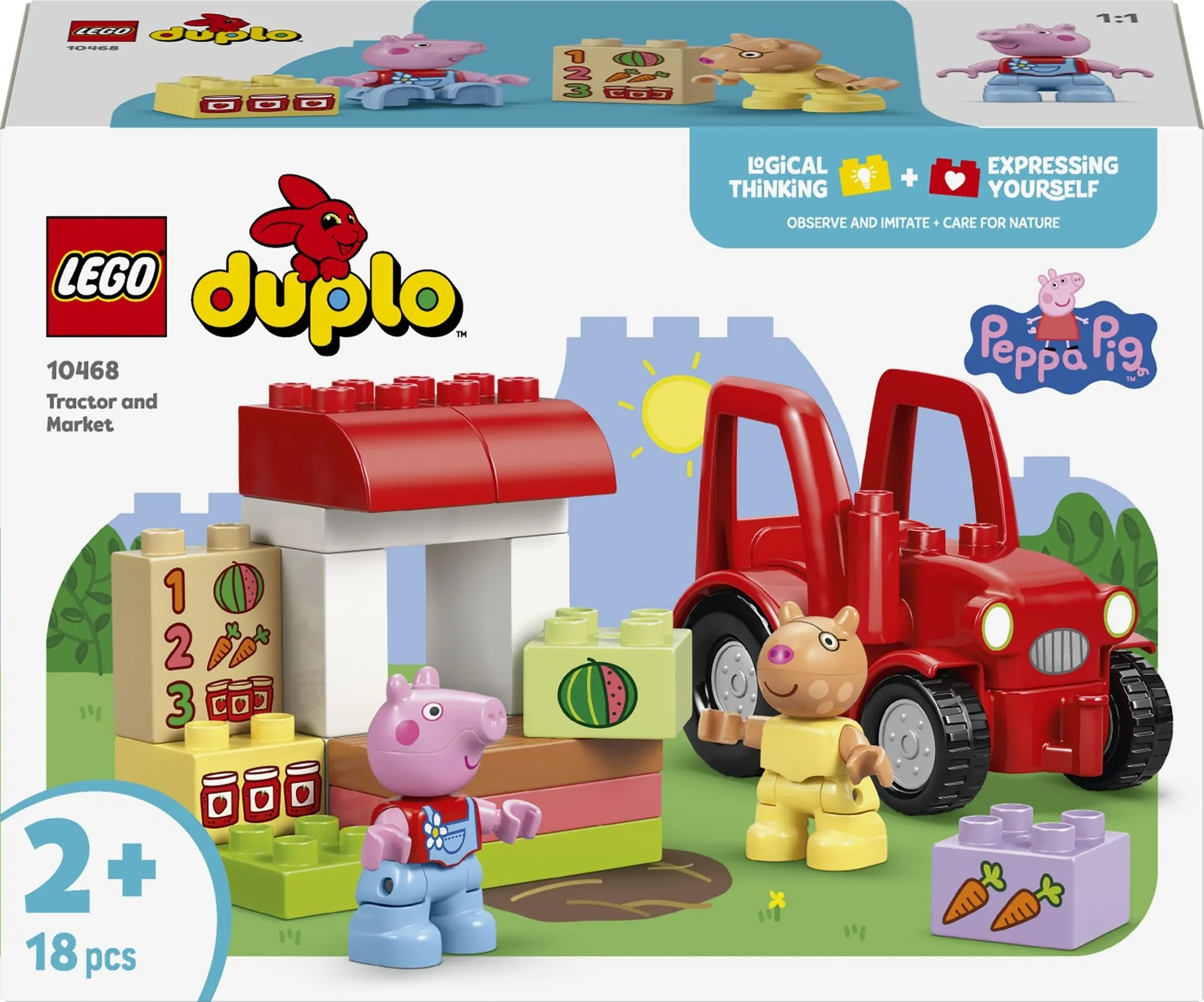 Конструктор LEGO® DUPLO Трактор і ринок (10468)