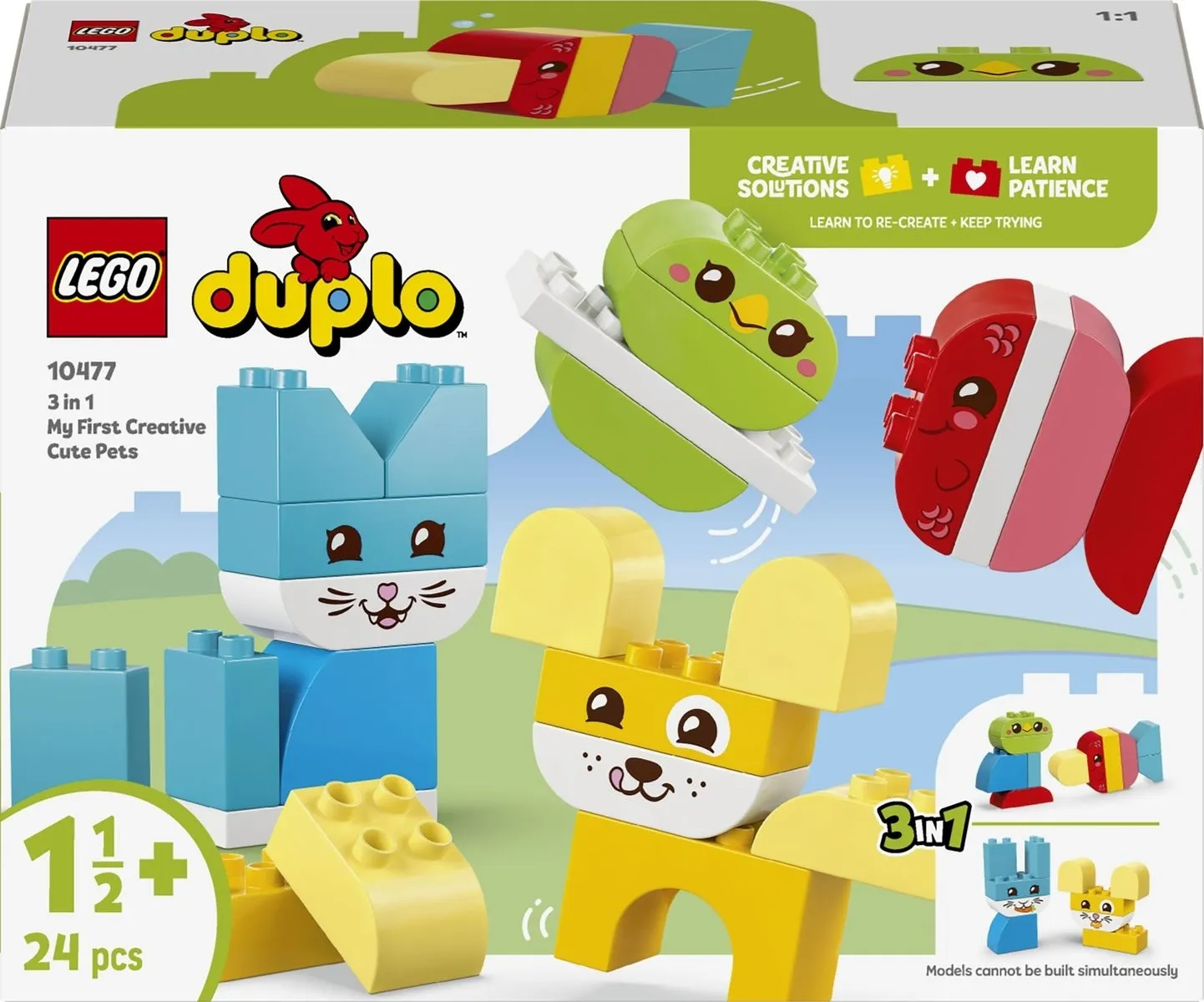 Конструктор LEGO® DUPLO Чарівні творчі домашні улюбленці 3 в 1 (10477)