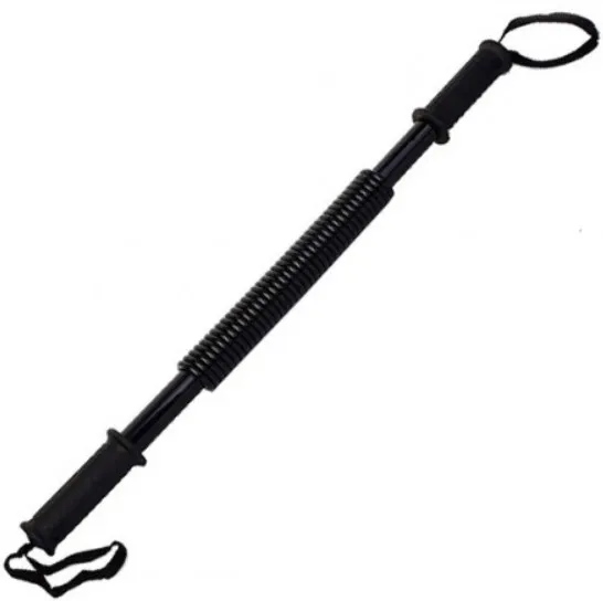 Силовий пружинний еспандер (палиця) EasyFit Power Twister EF-1642-40 40 кг Чорний