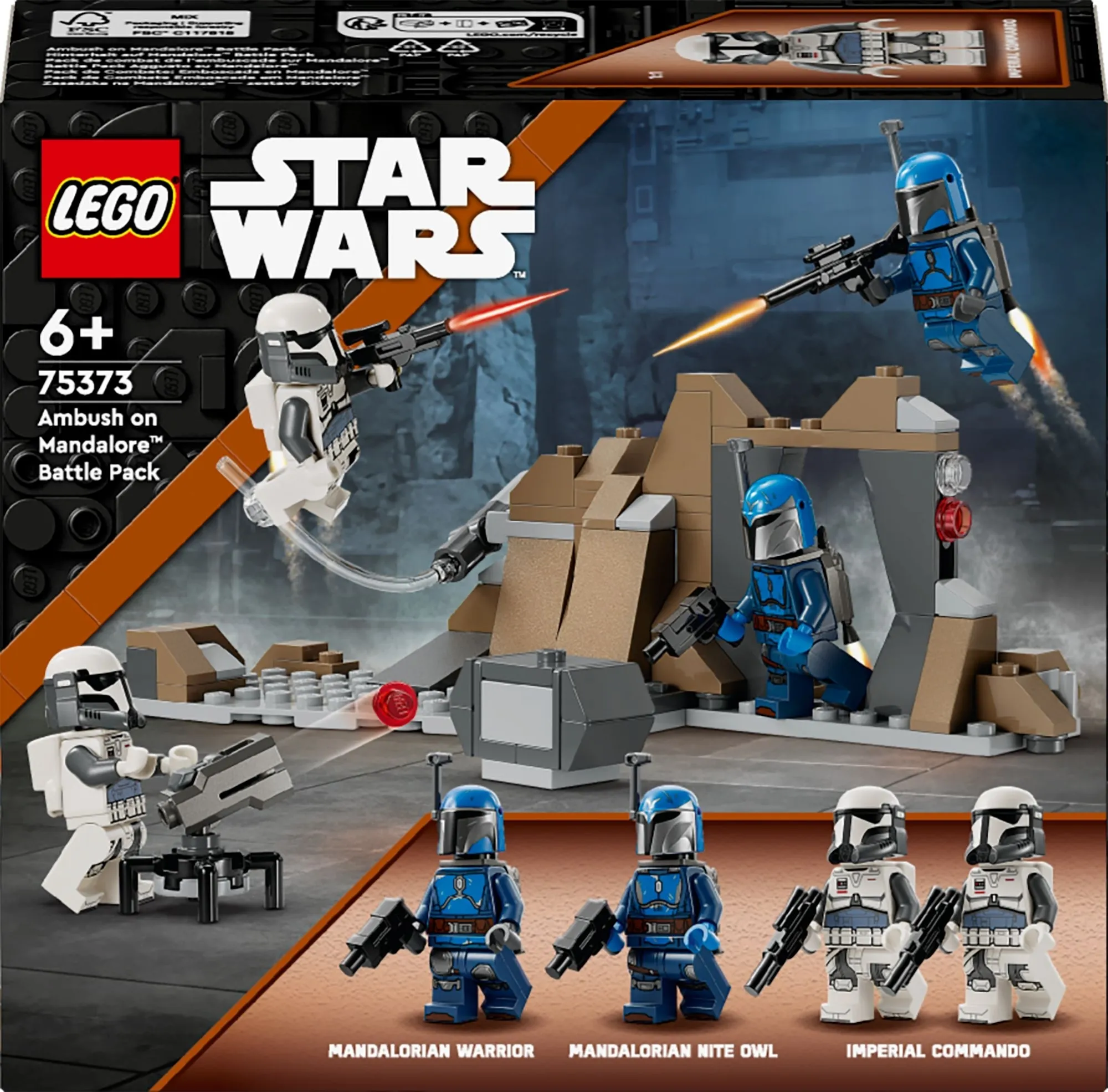 Конструктор LEGO® Star Wars Бойовий комплект «Засідка на Мандалорі» (75373)