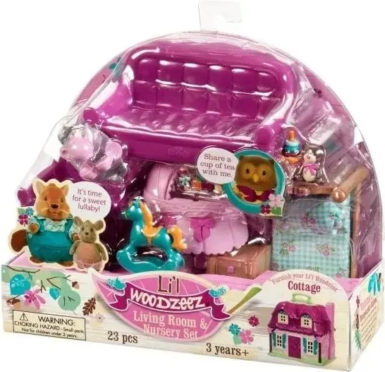 Ігровий набір Li'l Woodzeez Вітальня та дитяча (WZ6763Z)