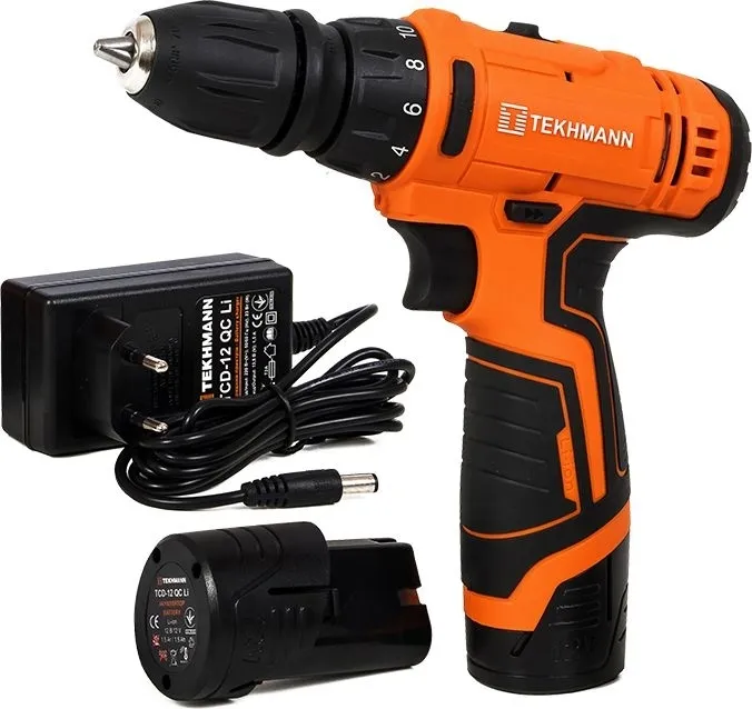 Шурупокрут акумуляторний Tekhmann TCD-12 QC Li v2.0