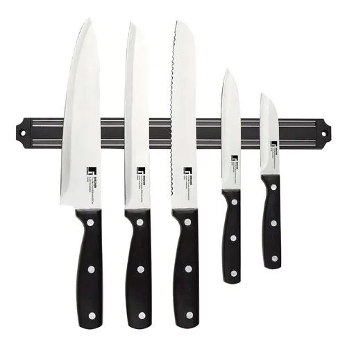 Набір ножів з магнітним тримачем MasterPro gourmet pepe, 5 пред. (BGMP-4330)