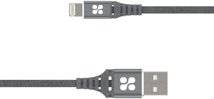 Кабель Promate USB/Lightning MFI 1,2m (nervelink-i.grey)сірий