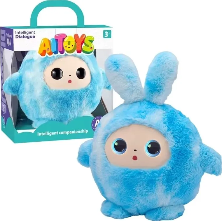 Інтерактивна м’яка іграшка зі штучним інтелектом Smart Baby AI TOYS Зайченя (blue) (001012782700)