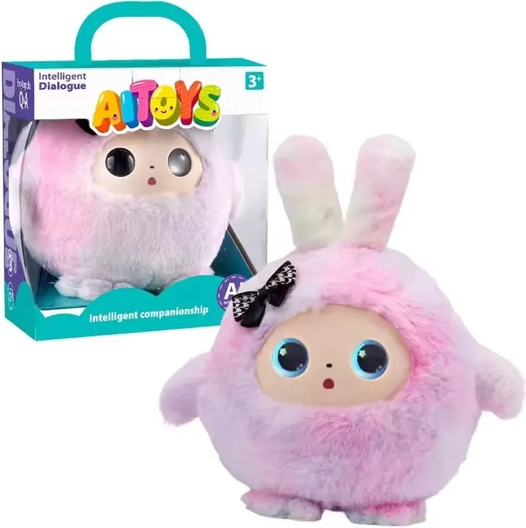Інтерактивна м’яка іграшка зі штучним інтелектом Smart baby AI TOYS Зайченя (Pink) (001012782694)