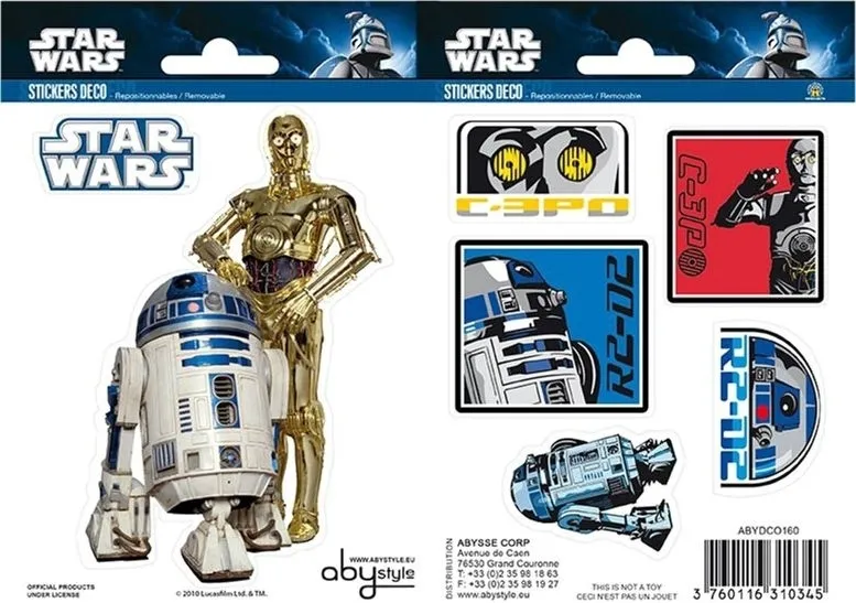Наклейки ABYstyle STAR WARS R2-D2 (Зоряні війни) 16х11 см (ABYDCO160)
