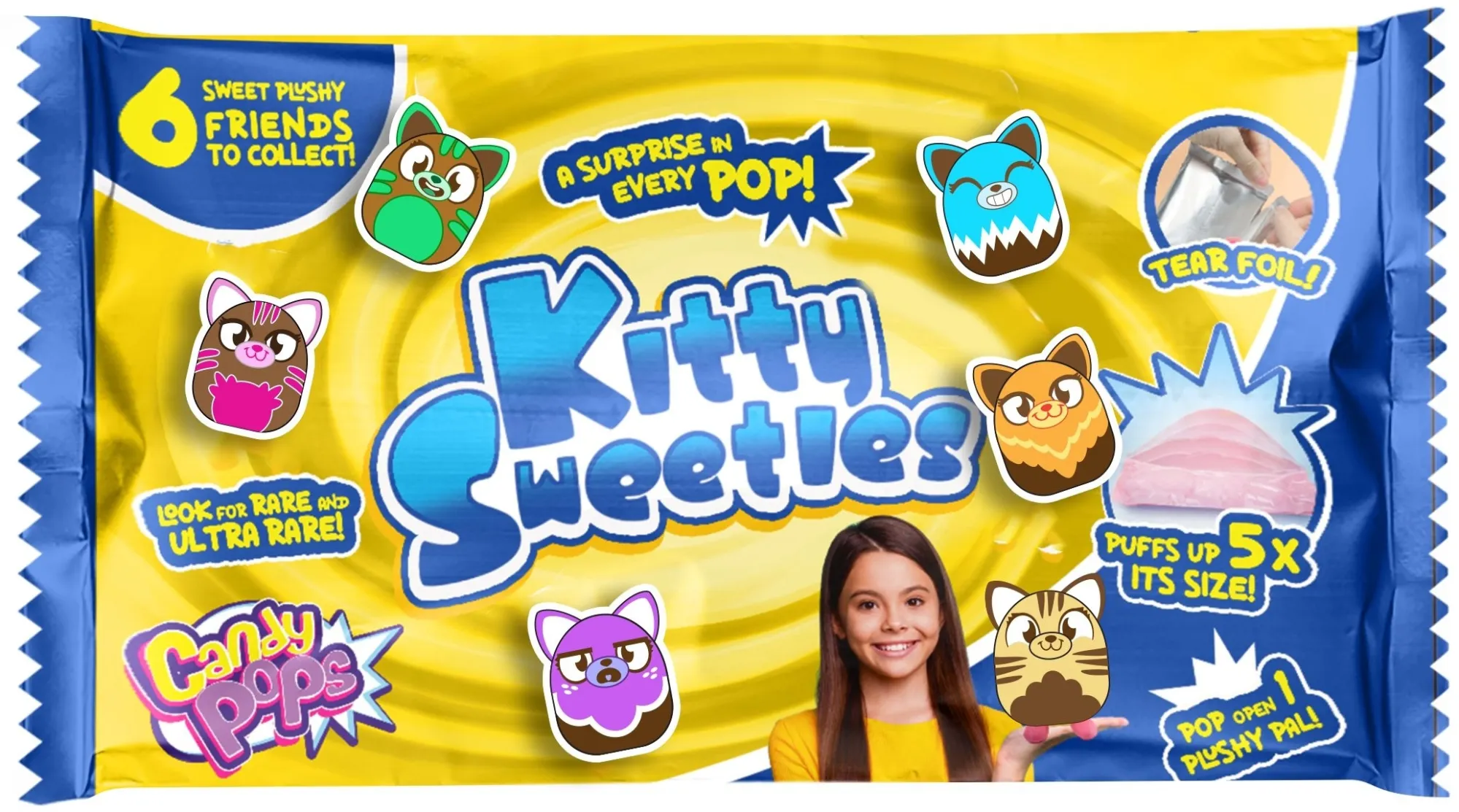М’яка іграшка Candy Pops "Солоденькі кошенята" (2408003)