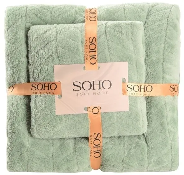 Набір рушників SOHO 35*75+70*140см, мікрофібра Green 6970761