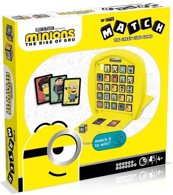 Настільна гра WINNING MOVES MINIONS Top Trumps Match Board (Посіпаки) (WM00246-ML2-6)