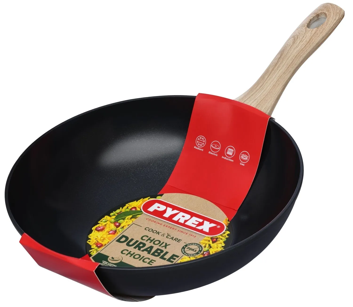 Сковорода WOK PYREX Cook&Care 28см індукція (CR28BW6/8044)