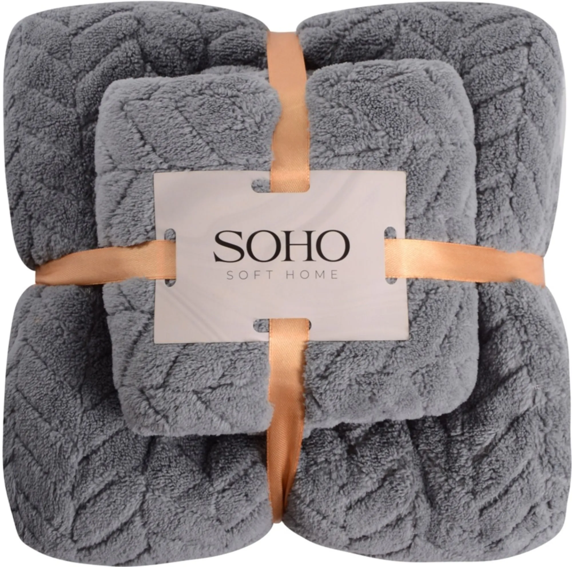 Набір рушників SOHO Gray 35x75см, 70x140см, мікрофібра (6970760)