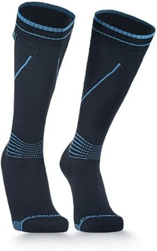 Водонепроникні шкарпетки Dexshell Longlite Socks 2.0, блакитні полоски, розмір XL (47-49) (DS72506JBB-XL)