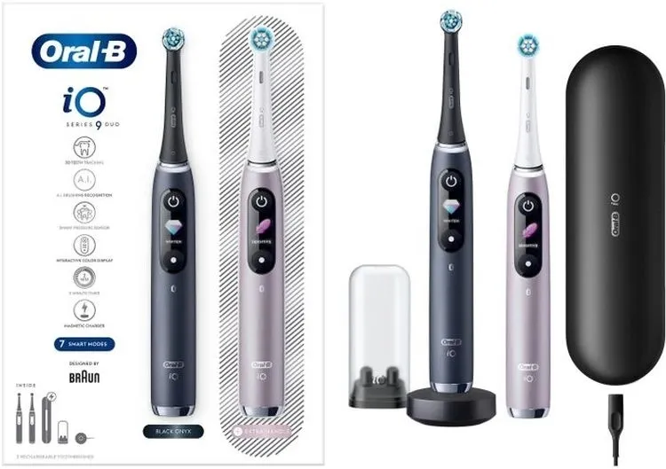 Набір зубних щіток Oral-B iO 9 Чорна та Рожева