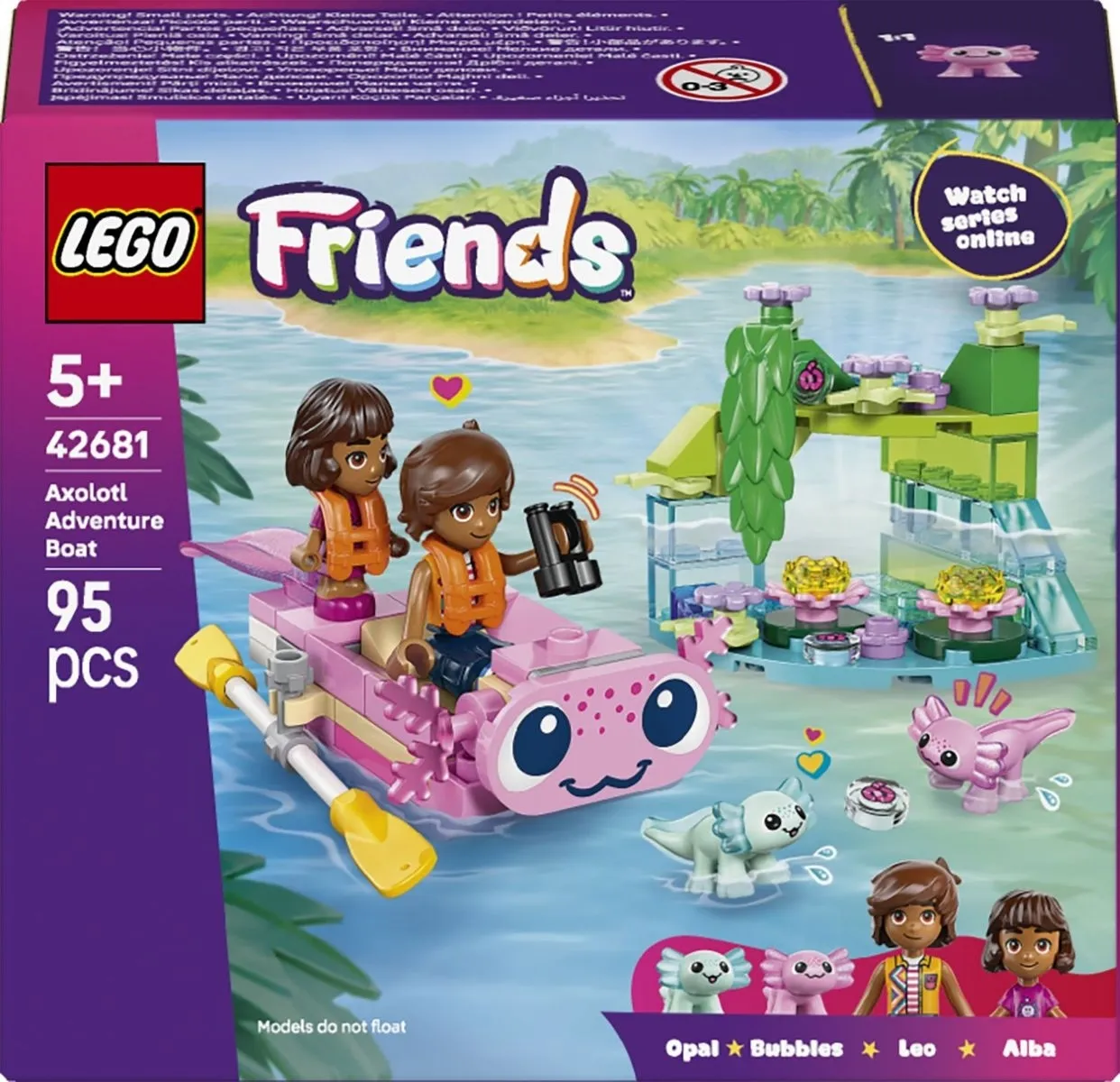 Конструктор LEGO® Friends Пригодницький човен «Аксолотль» (42681)