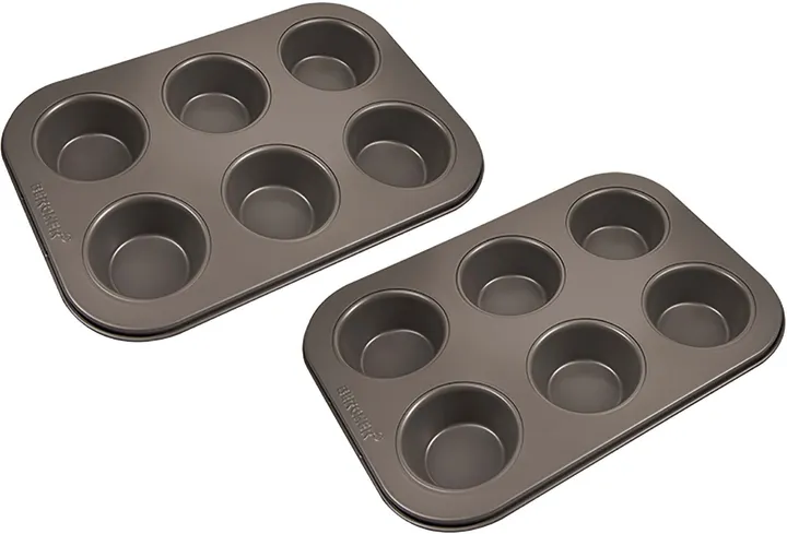Набір форм для випічки мафінів Bergner Bakeware lovers, 2 предмета (BG-37197-CO)