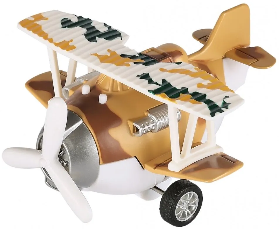 Літак металевий інерційний Same Toy Aircraft коричневий SY8016AUt-3
