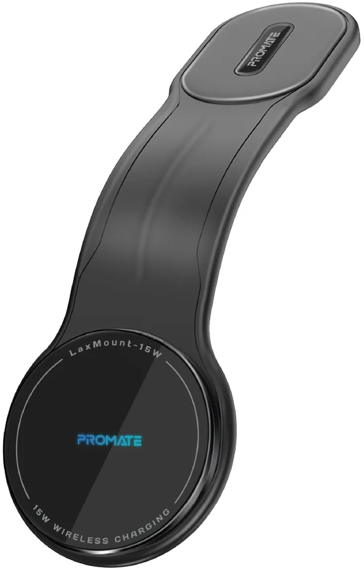 Автотримач Promate магнітний із бездротовою зарядкою MagSafe Laxmount-15W (laxmount-15w) чорний