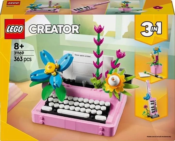Конструктор LEGO® Creator Друкарська машинка з квітами (31169)