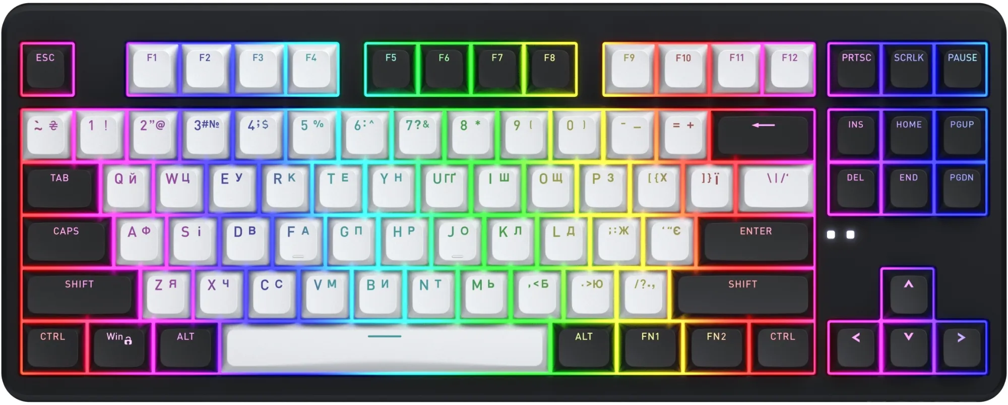 Клавіатура механічна HATOR Rockfall 3 Mecha TKL wireless orange Black (HTK850UA)