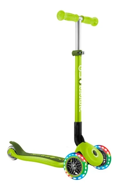 Самокат GLOBBER серії PRIMO FOLDABLE LIGHTS зелений (432-106-3)