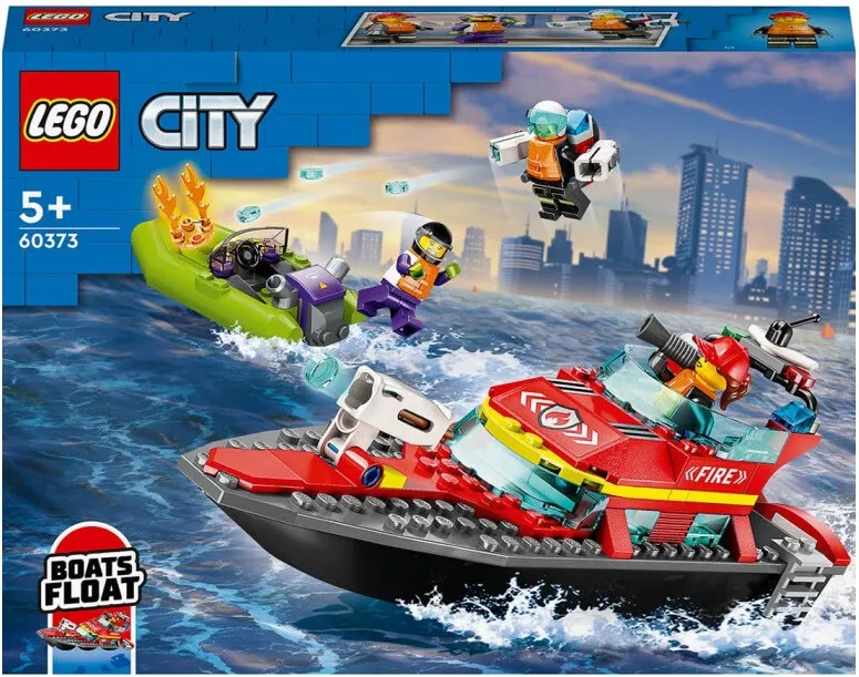 Конструктор LEGO® City Човен пожежної бригади (60373)