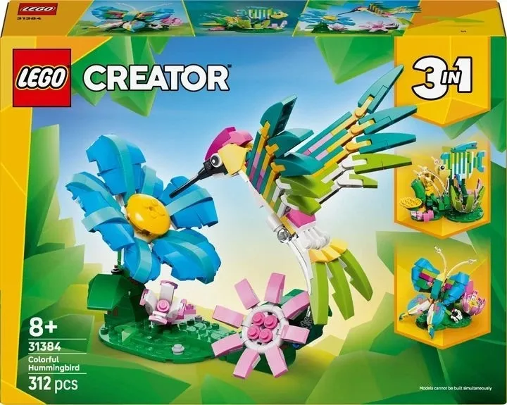 Конструктор LEGO® Creator Дикі тварини: барвистий колібрі (31384)