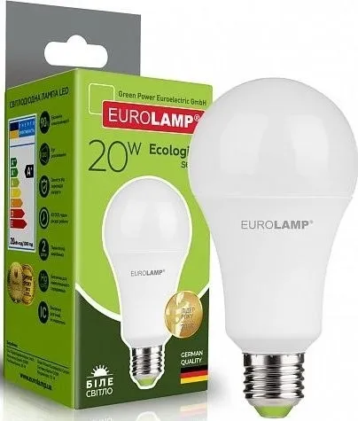 Лампа LED EUROLAMP A70 P 20W E27 4000K (LED-A70-20274(P))