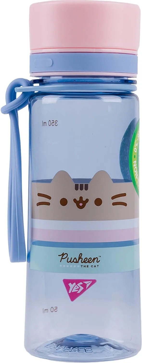 Пляшка для води Yes Pusheen 400 мл, блакитна (708319)