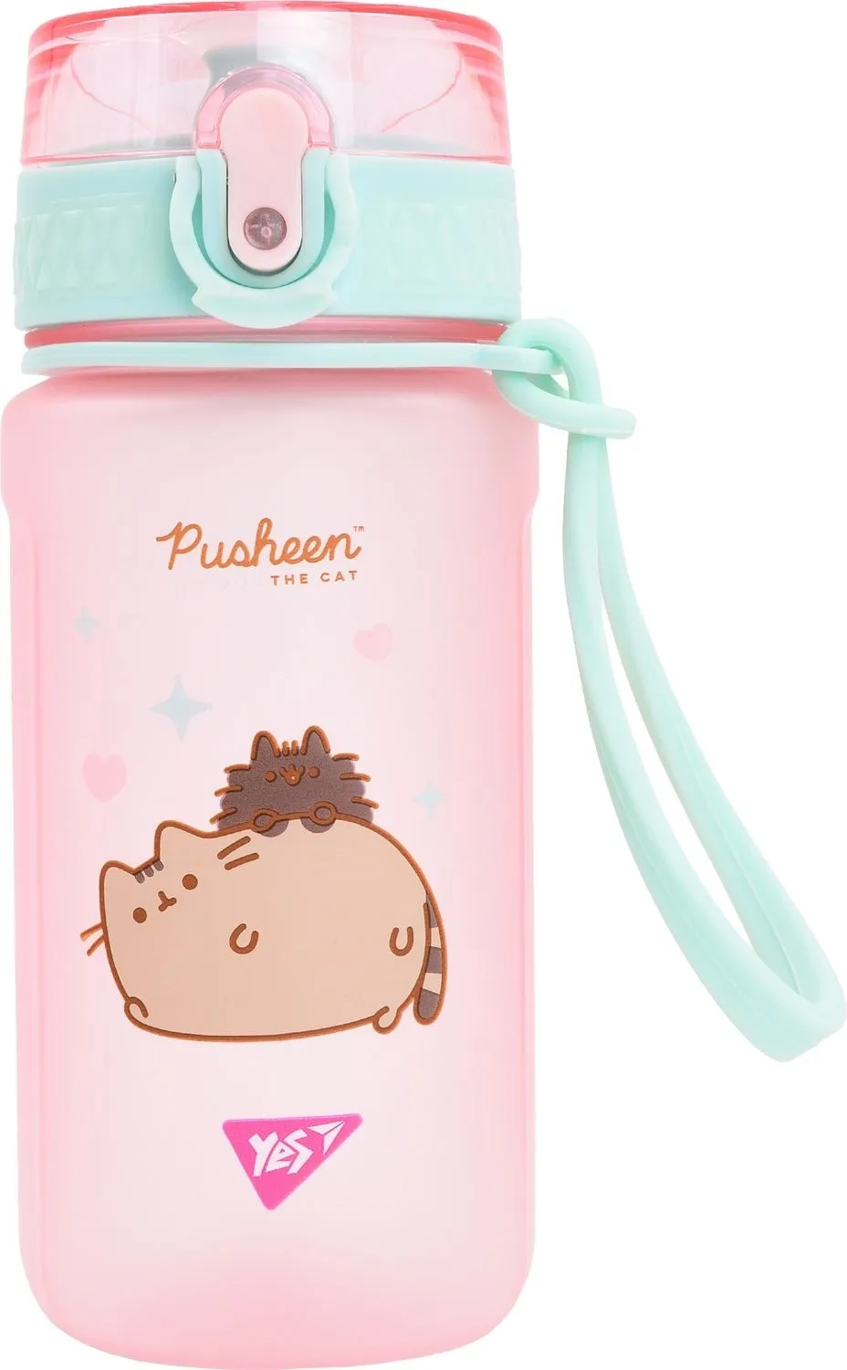 Пляшка для води Yes Pusheen 500 мл, рожева (708321)