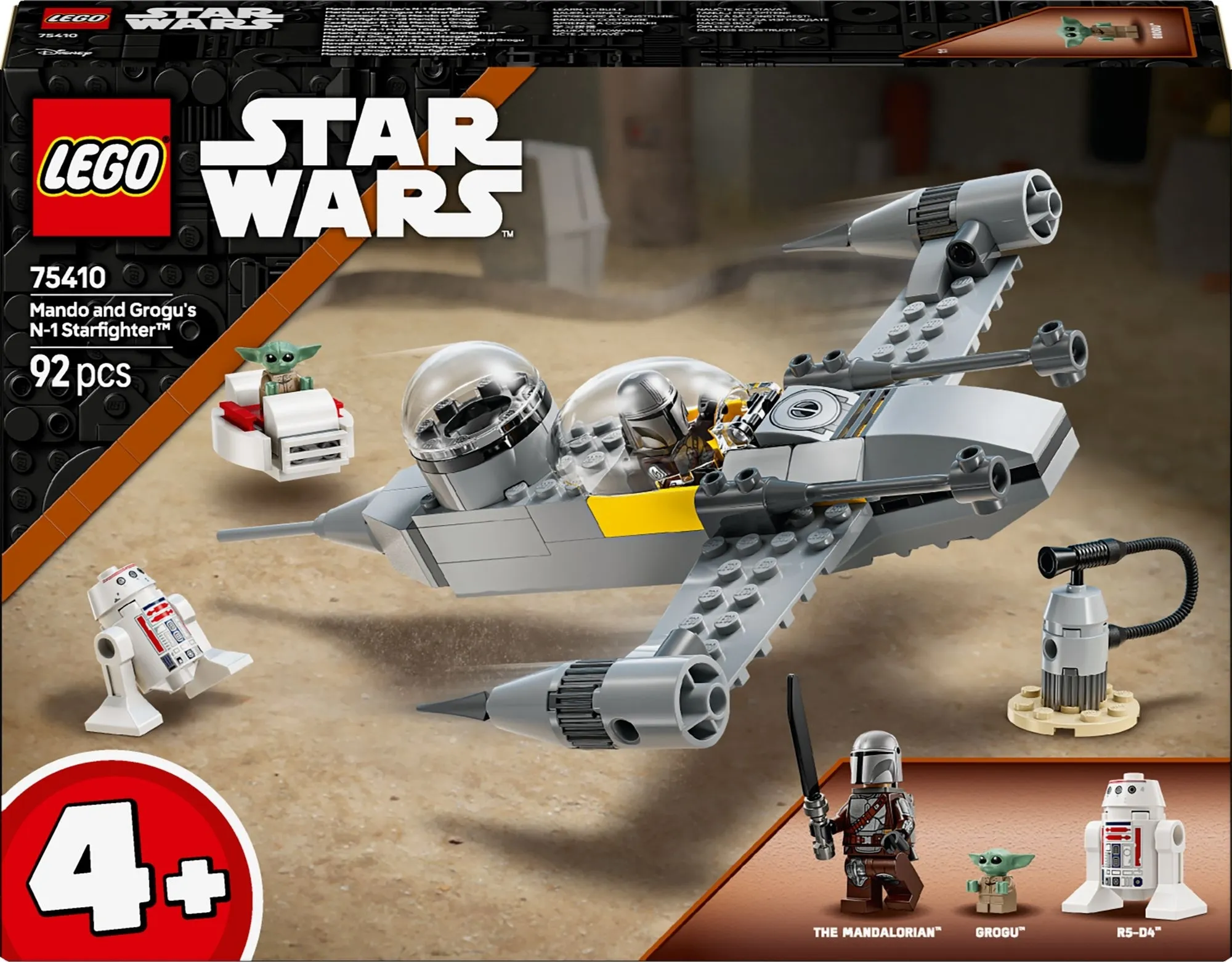 Конструктор LEGO® Star Wars Зоряний винищувач N-1 Мандо й Ґроґу (75410)