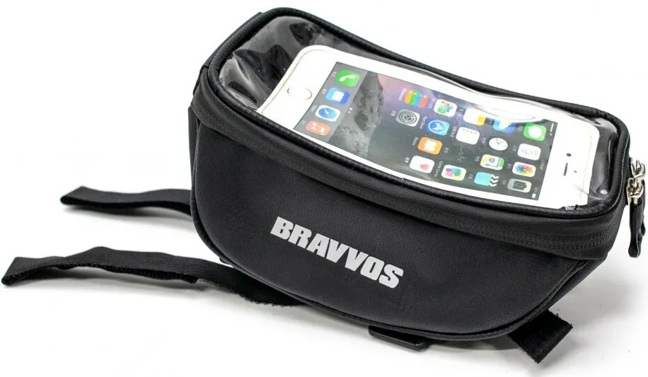 Велосумка з відділенням під смартфон чорний BRAVVOS CT-002 (11075)