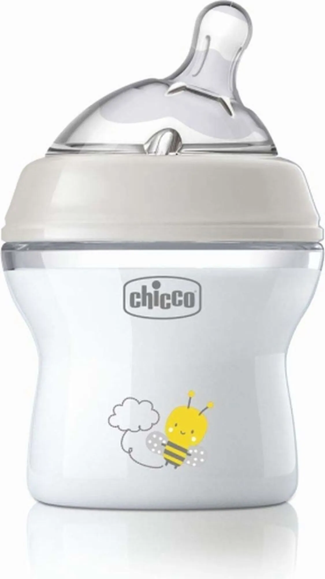 Пляшка пластикова Chicco Natural Feeling 150мол. силіконова соска від 0 місяців повільний потік (нейтраль (81311.30)