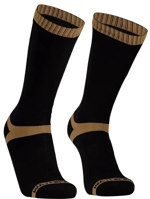 Шкарпетки водонепроникні Dexshell Hytherm Pro Socks, розмір М (39-42), чорні з коричневою смугою