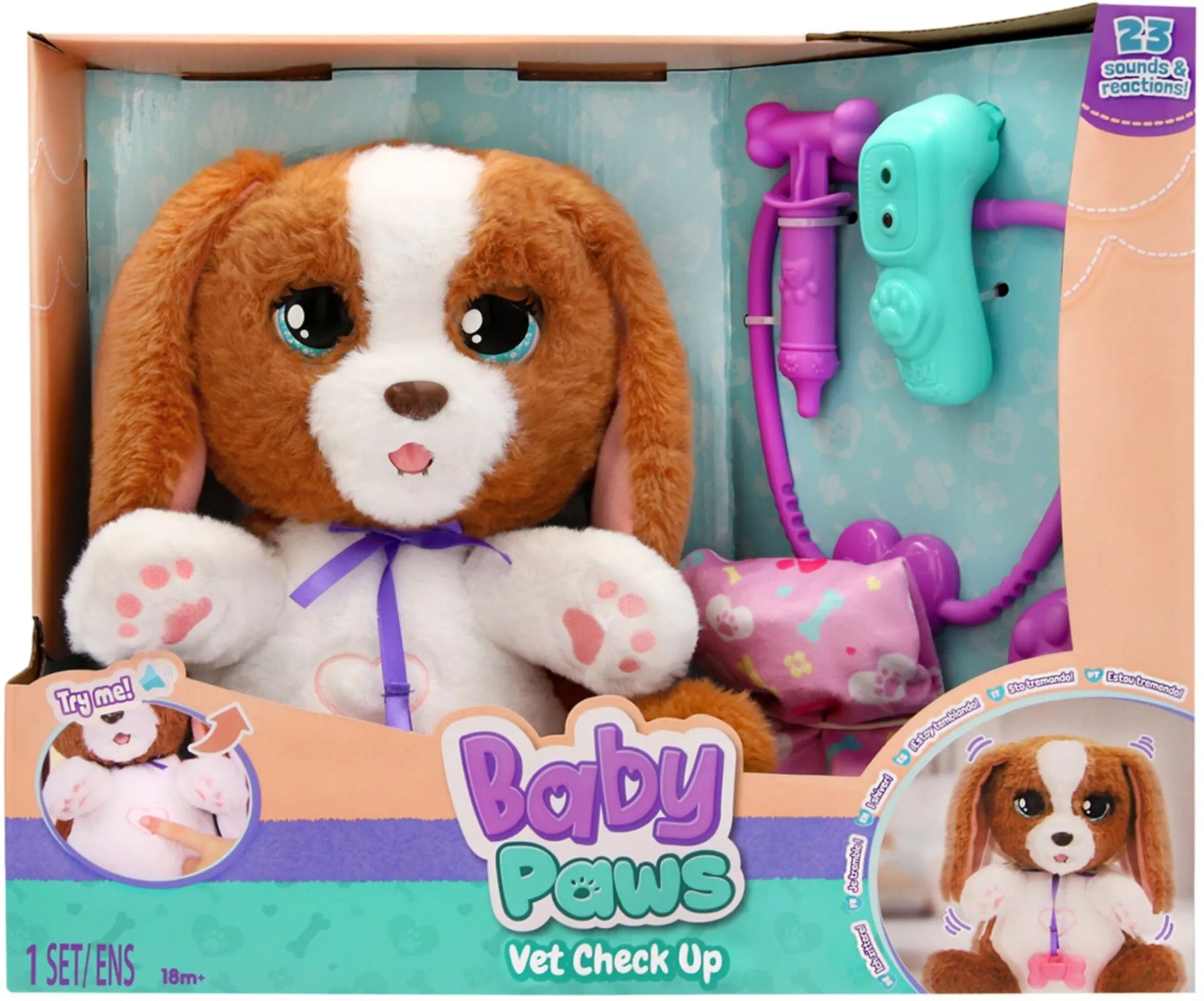 Інтерактивний ігровий набір BABY PAWS – ЦУЦЕНЯ У ВЕТЕРИНАРА (з аксес.) (927681IM)