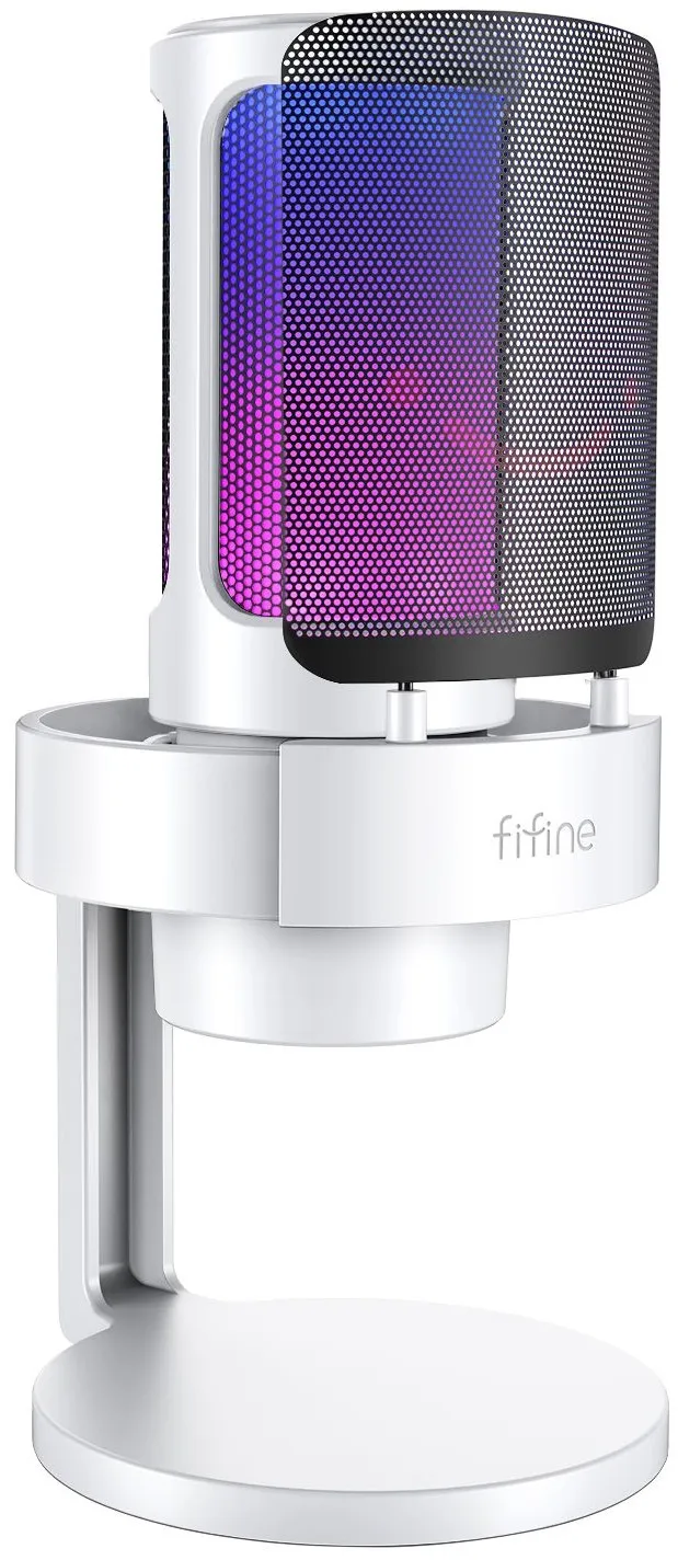 Мікрофон Fifine RGB AMPLIGAME A8W White