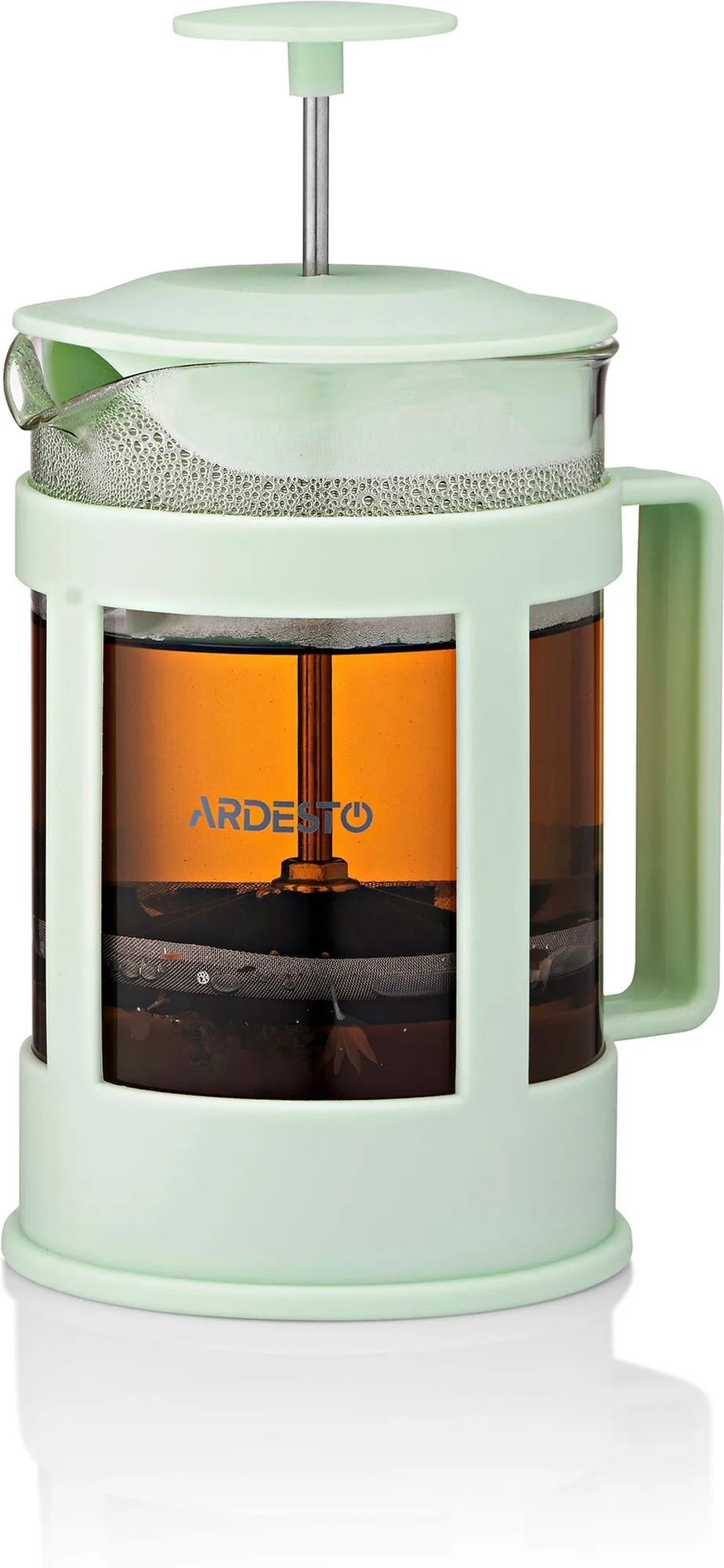Френч-прес ARDESTO Fresh, 800 мл, світло-зелений, пластик, скло (AR1008LGB)