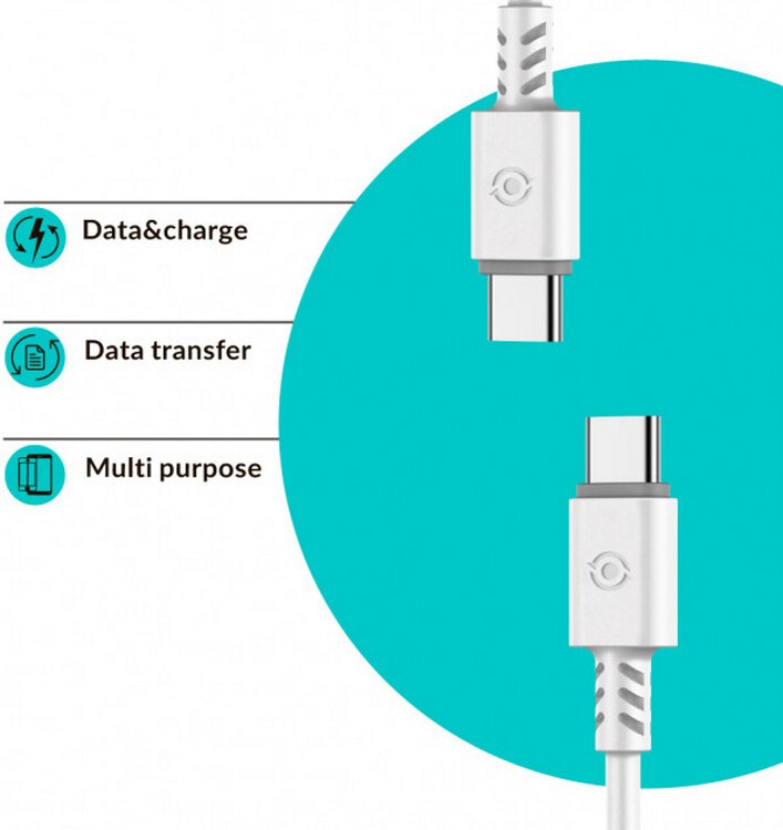 Фото - адаптер и кабель Piko Type-C - Type-C 1,2м CB-TT11 белый