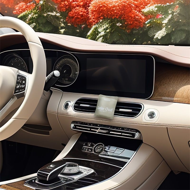 Фото - ароматизатор в машину Ароматизатор Baseus Margaret Series Car Air Freshener Cedar Oud Frosted Gray C20362400832-00