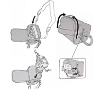 Купить - сумку для фото- и видео Сумка для фотоаппарата Nikon D (Никон) противоударная ( код: IBF007B )