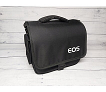Купить - сумку для фото- и видео Фотосумка противоударная Canon EOS + дождевик, черный цвет ( код: IBF038B )