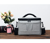 Купить - сумку для фото- и видео Фото сумка Canon EOS противоударная, цвет серый с красным ( код: IBF030SR )