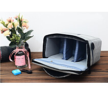 Купить - сумку для фото- и видео Фото сумка Canon EOS противоударная, цвет серый с красным ( код: IBF030SR )